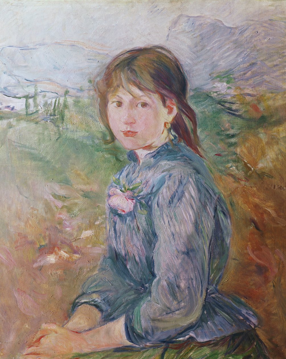 The Little Girl from Nice by Berthe Morisot