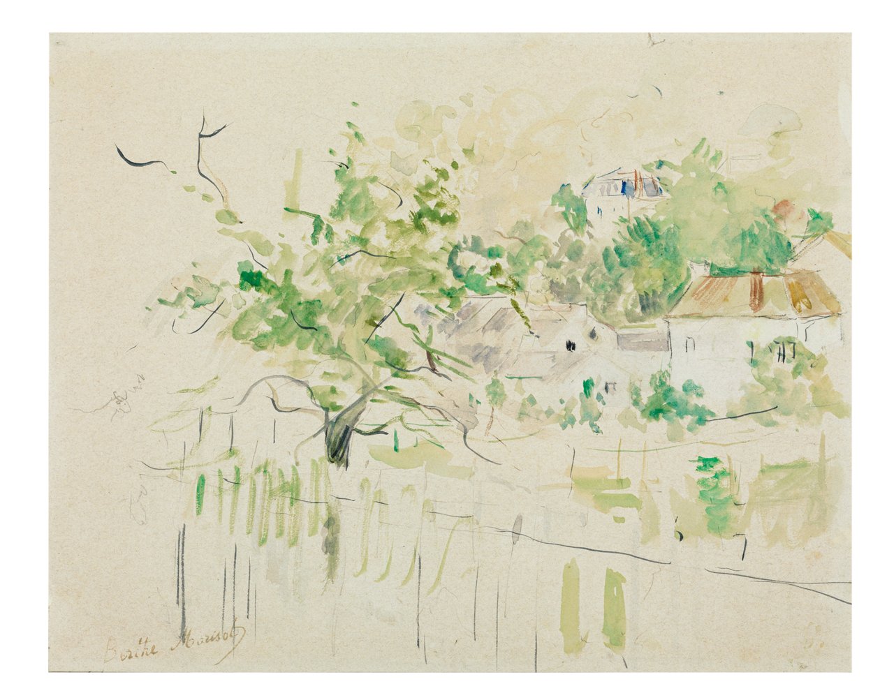 Bougival by Berthe Morisot