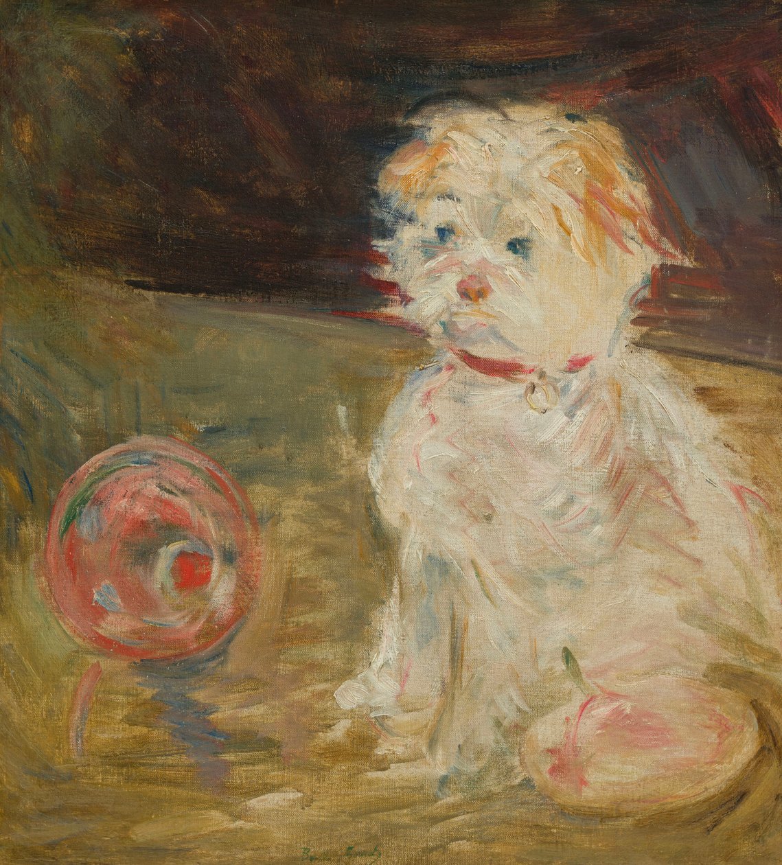 Dog with Ball by Berthe Morisot