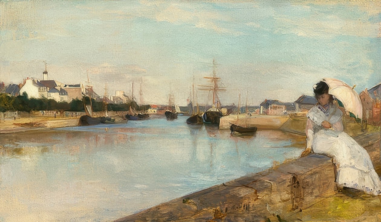 The Port of Lorient. 1869 by Berthe Morisot