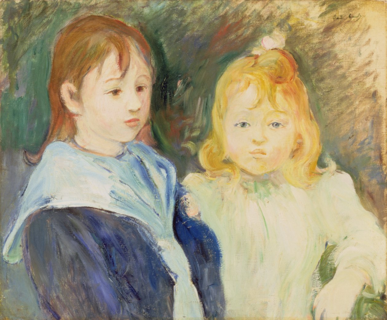 Portrait of Two Children by Berthe Morisot