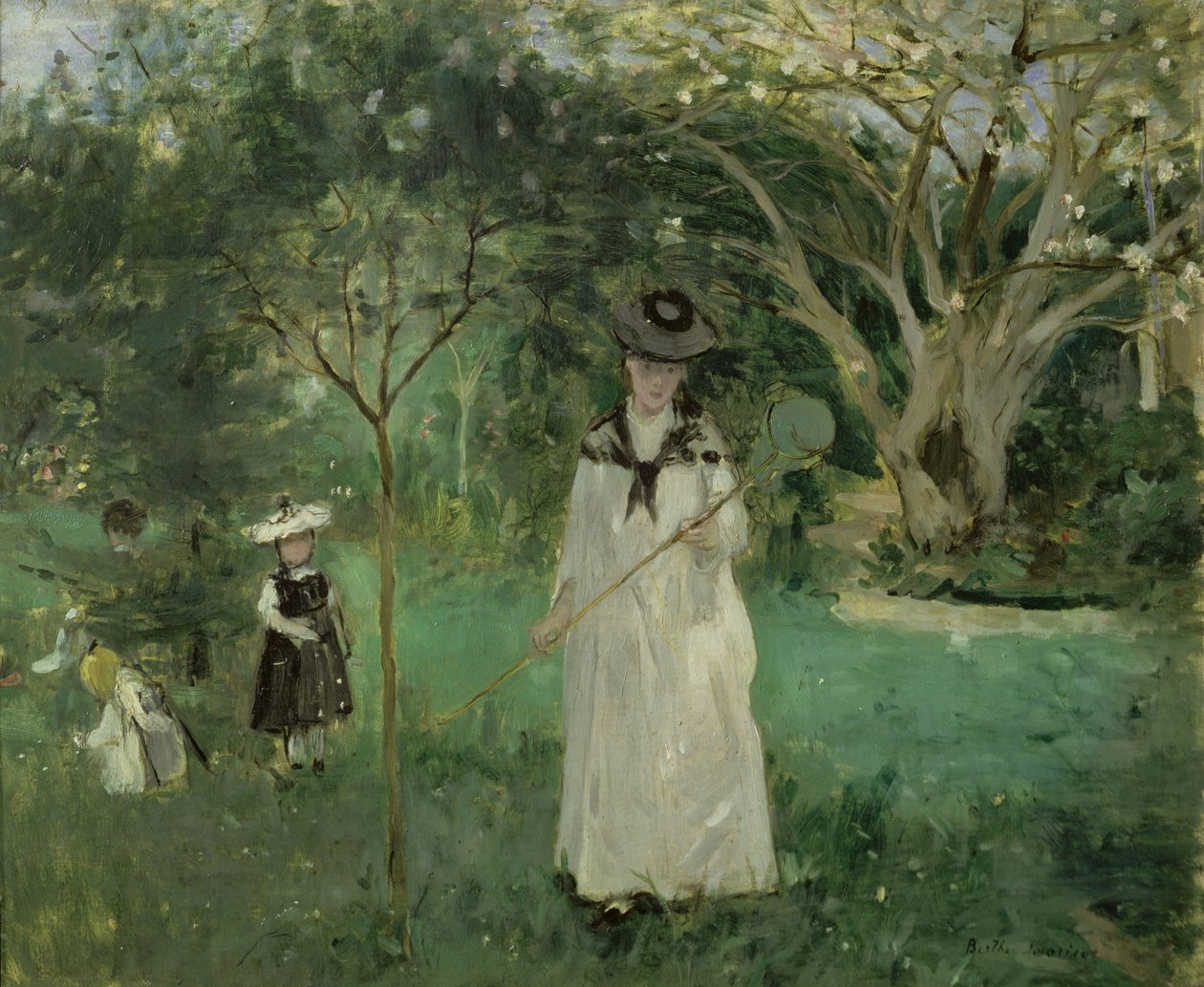 The Butterfly Hunt by Berthe Morisot