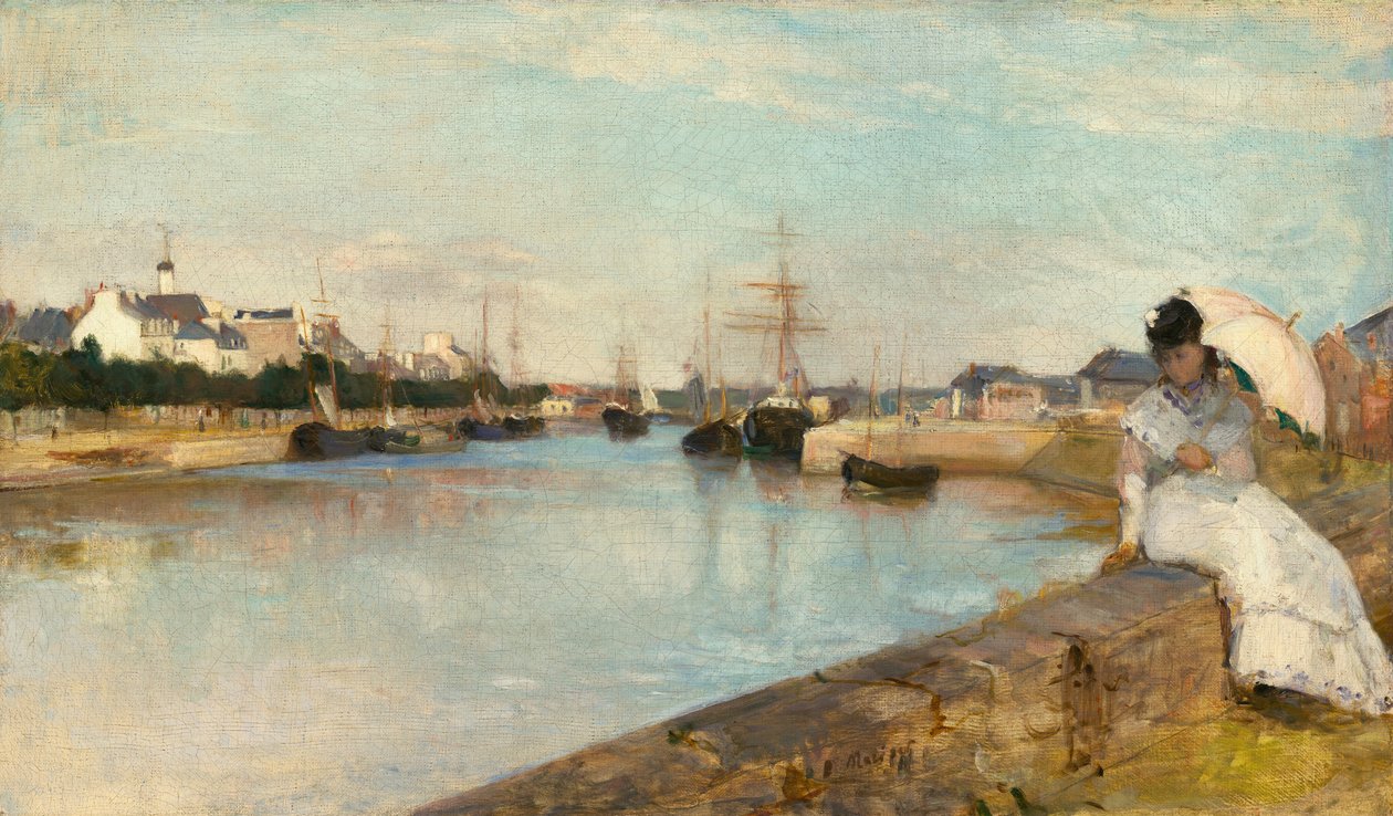 The Harbor at Lorient by Berthe Morisot