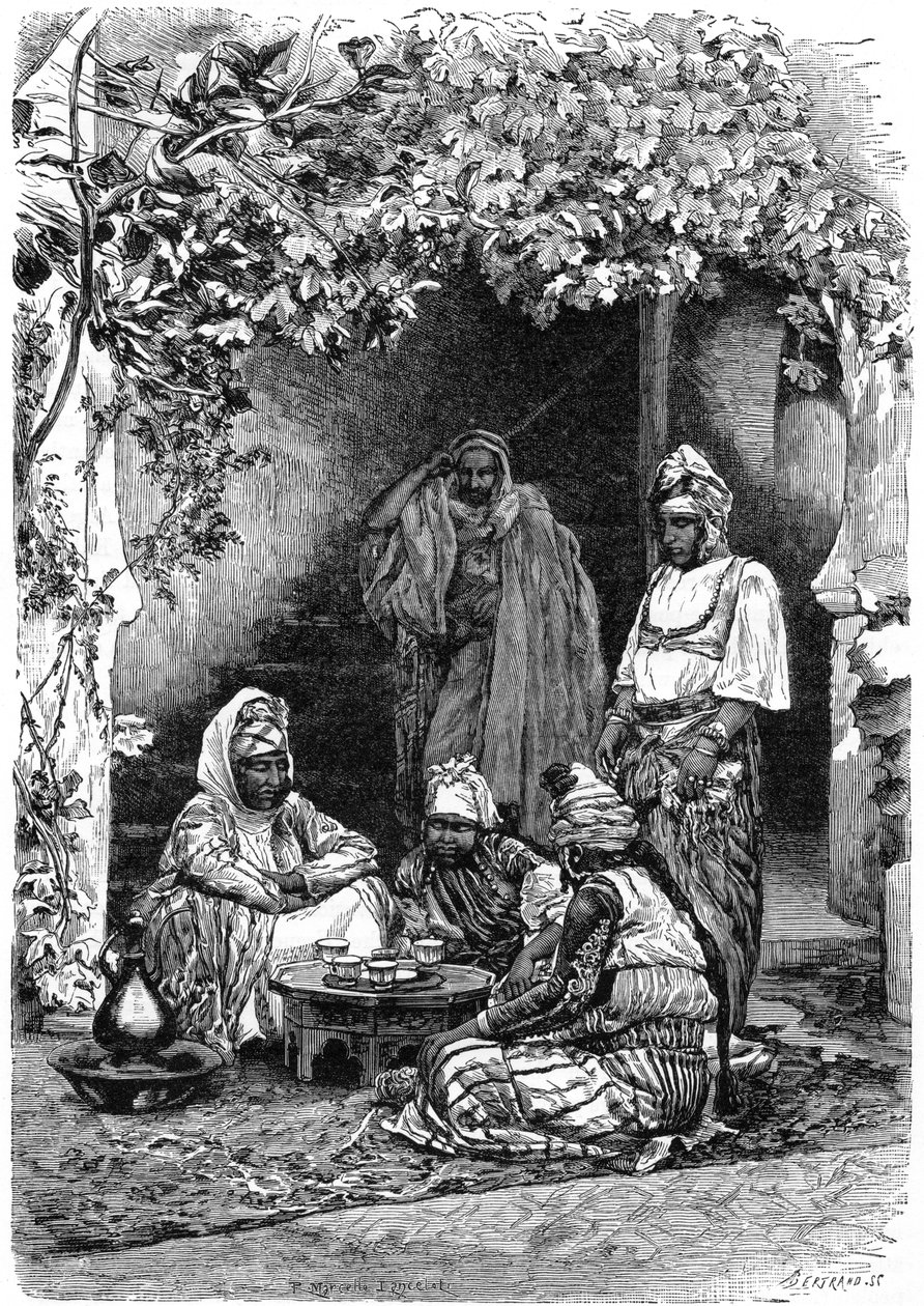 An Arab family of Tlemcen, Algeria by Auguste Bertrand