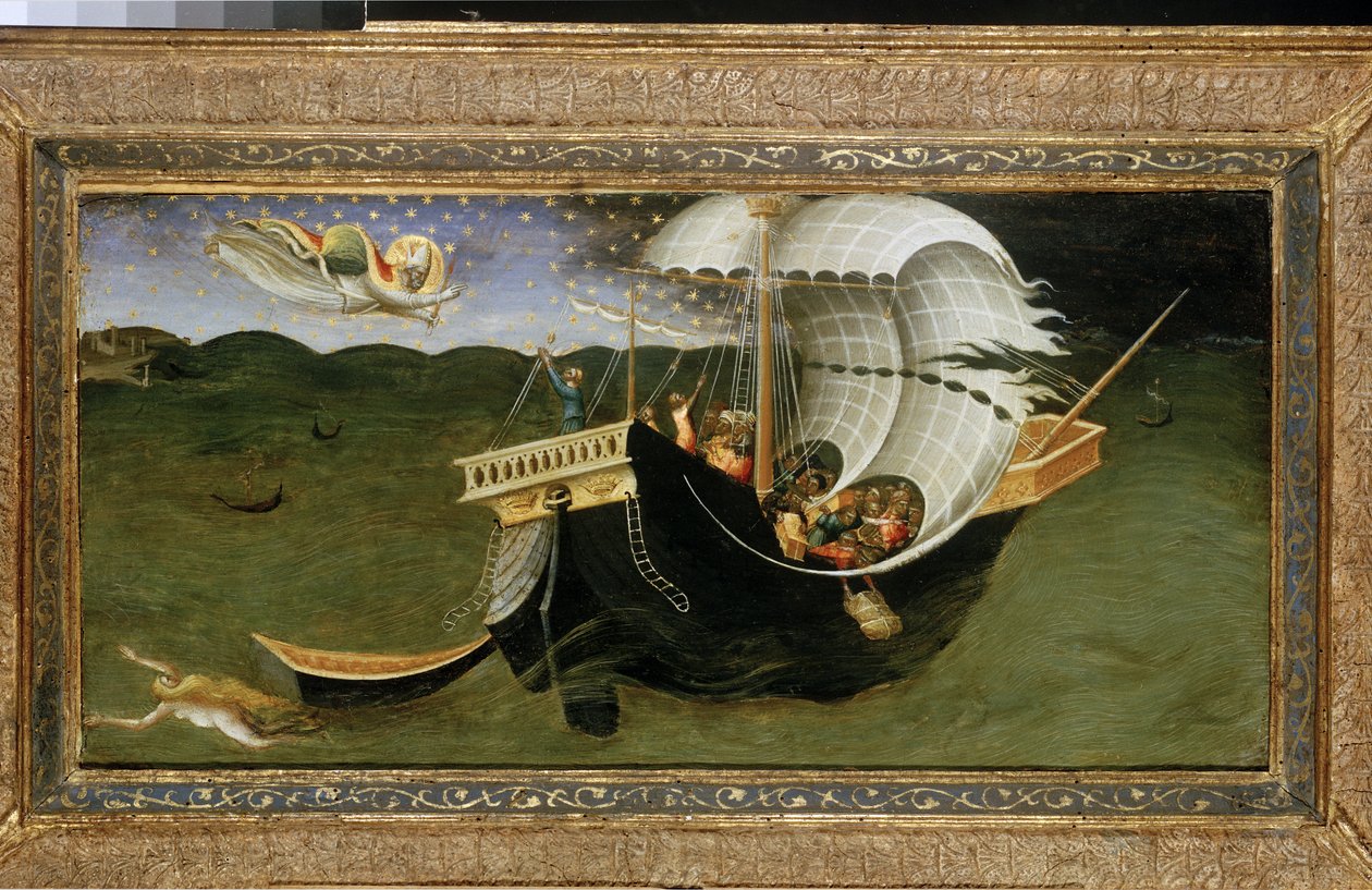 St. Nicholas rebuking the Tempest by Bicci di Lorenzo