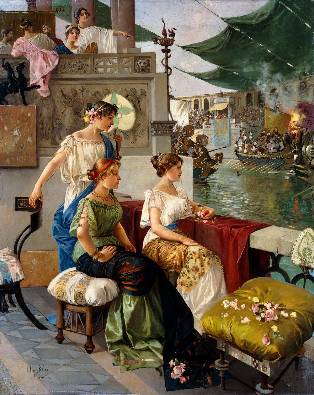 A Roman Spectacle by Blas Olleros y Quintana