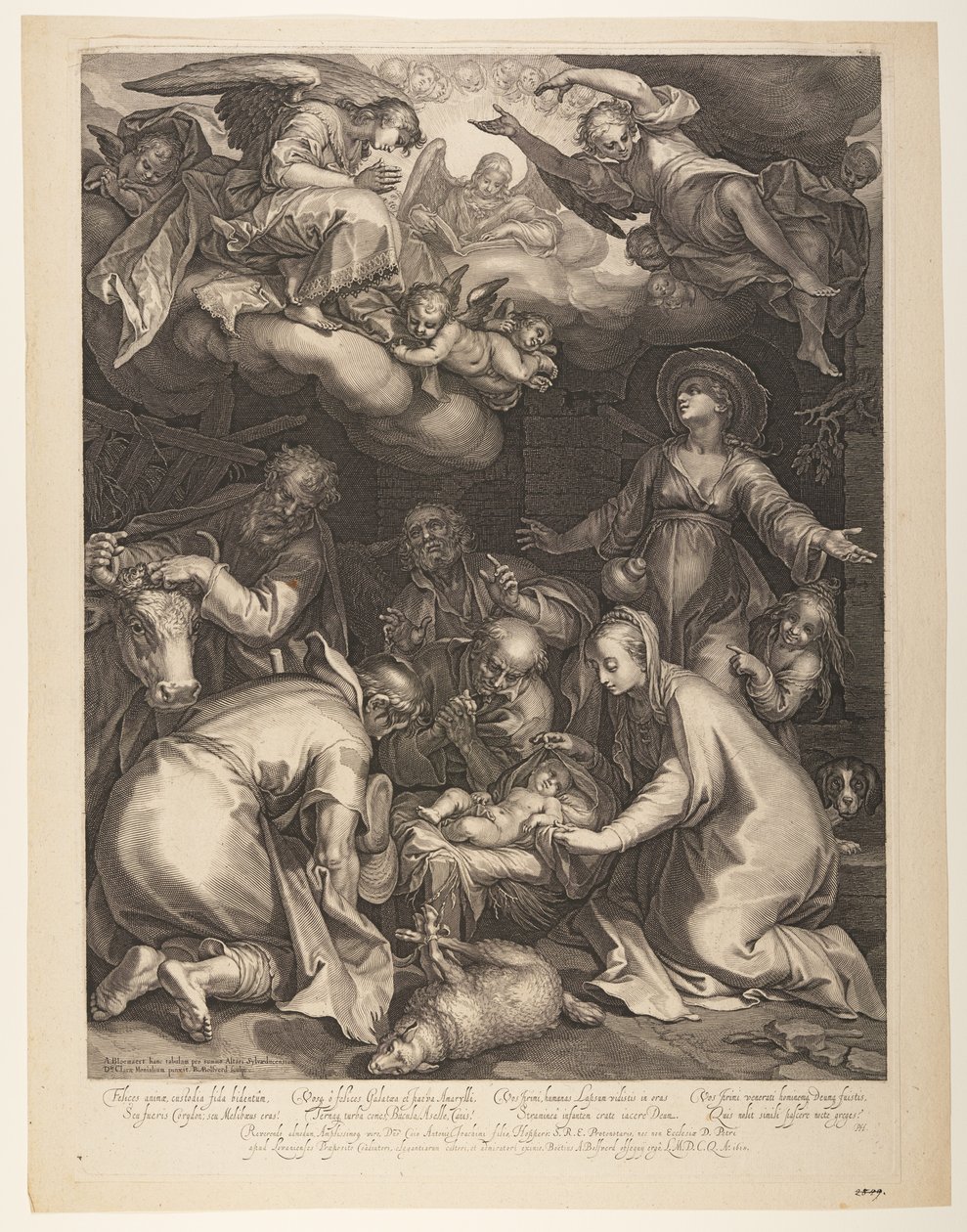 The Adoration of the Shepherds by Boetius Adams Bolswert
