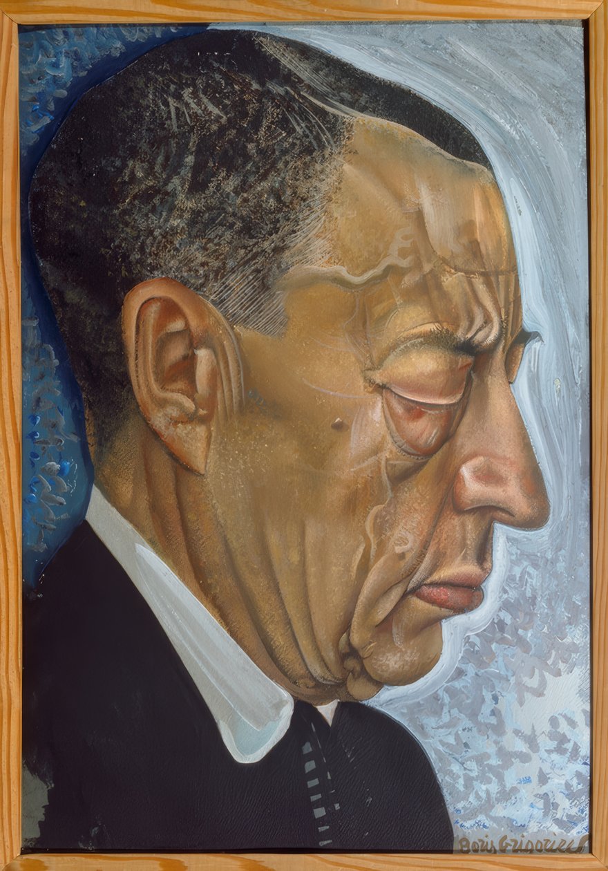 Portrait of Rachmaninoff by Boris D. Grigorjew