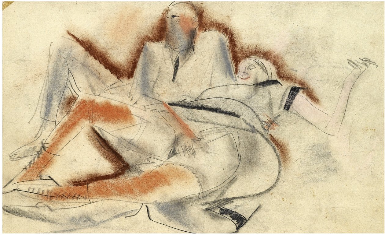 Erotic Drawing by Boris Dmitrievich Grigoriev