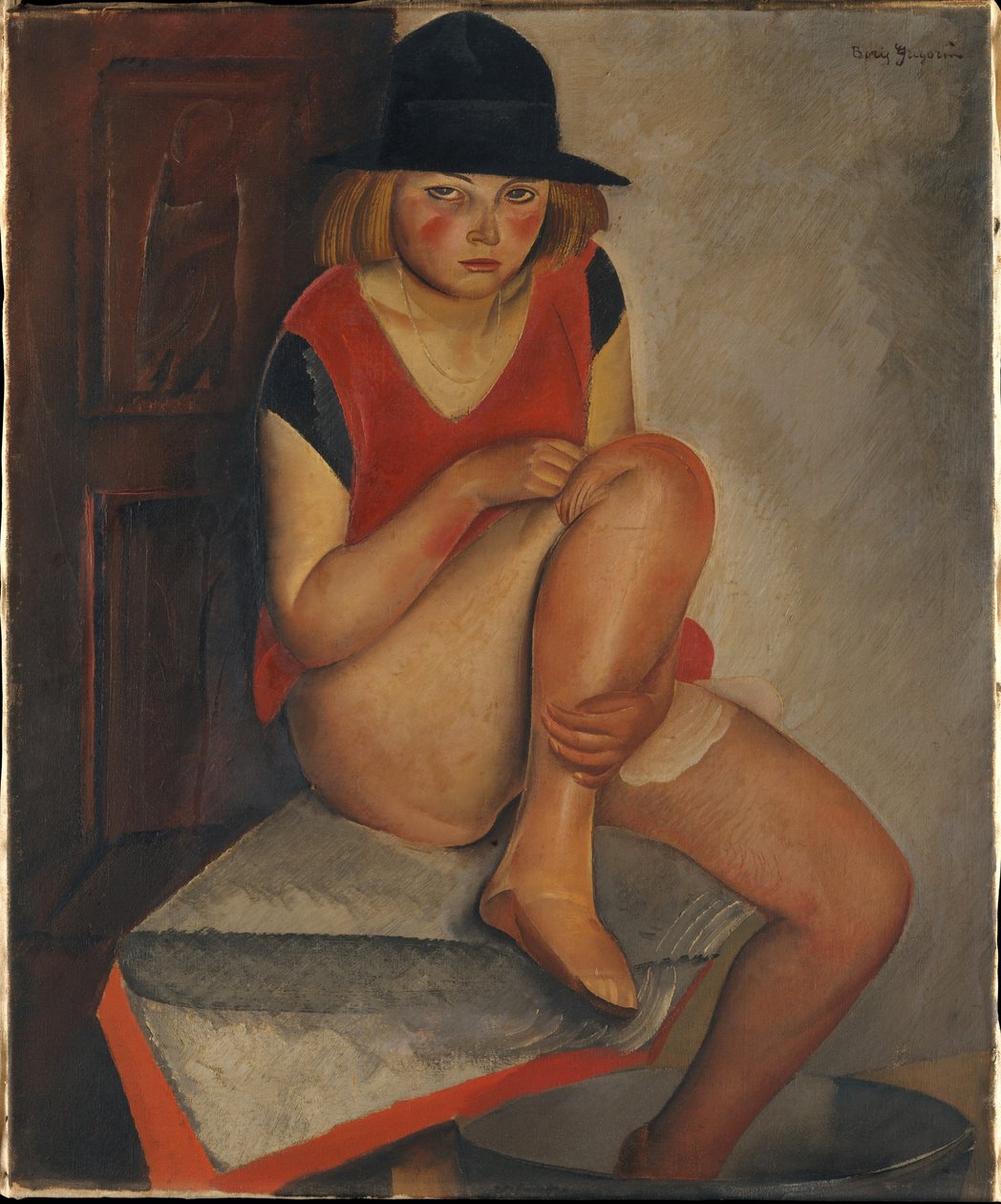 The Model, ca 1926 by Boris Dmitrievich Grigoriev