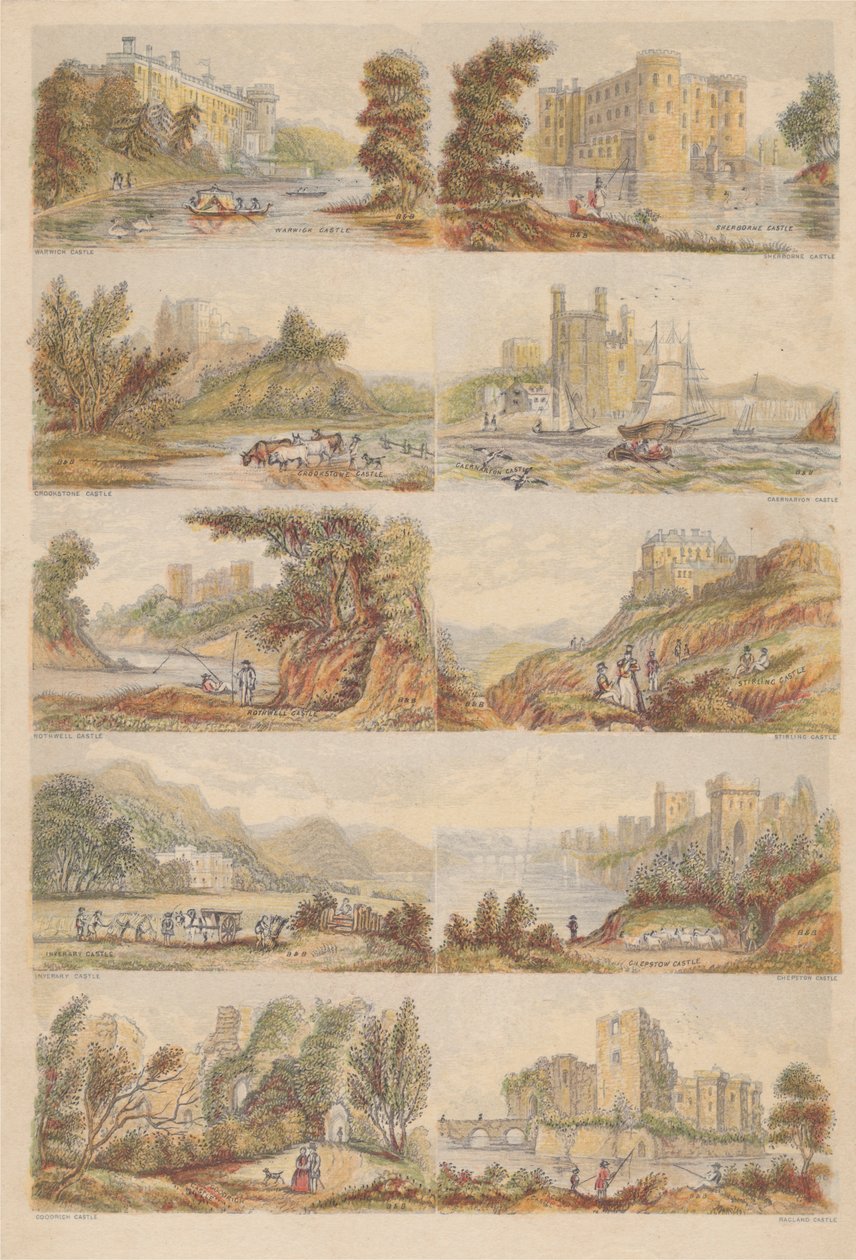 Castles in England by Bradshaw and Blacklock