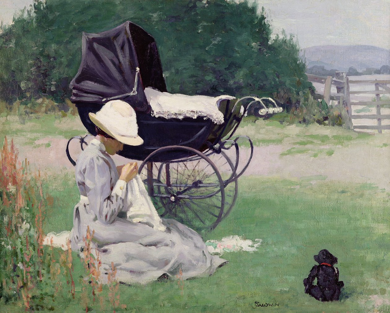 Sewing in the Sun by Brake Baldwin