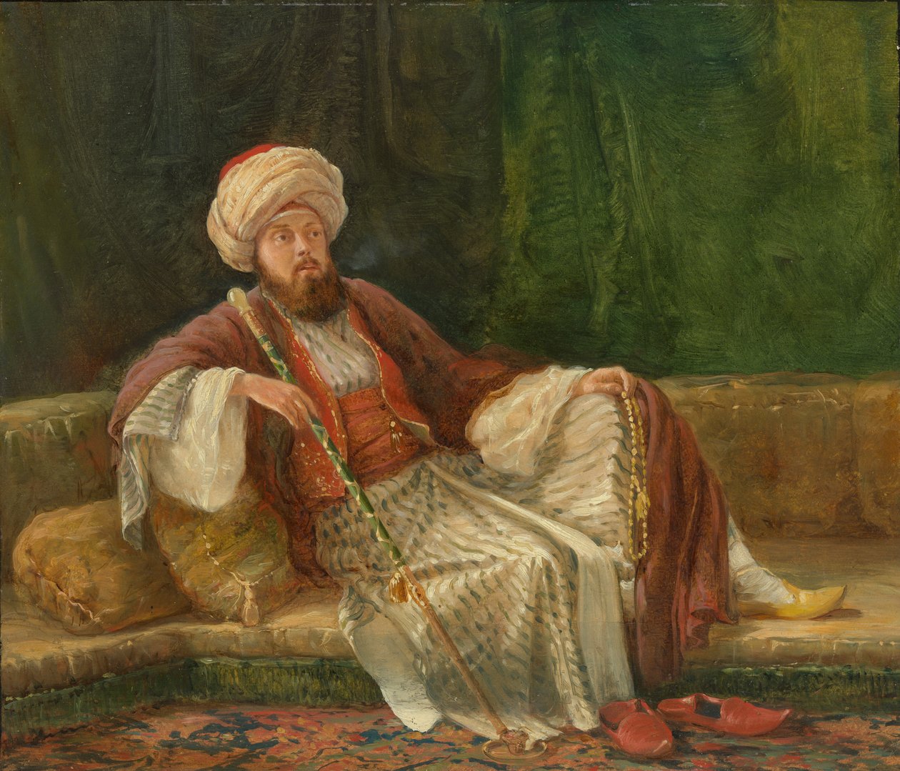 Western Gentleman in Oriental Costume by British Painter