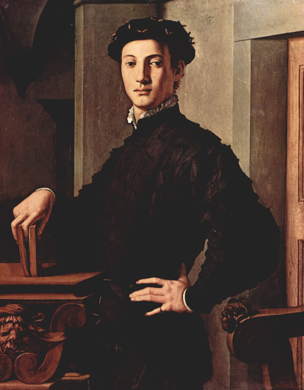 Portrait of a Young Man with a Book by Agnolo Bronzino