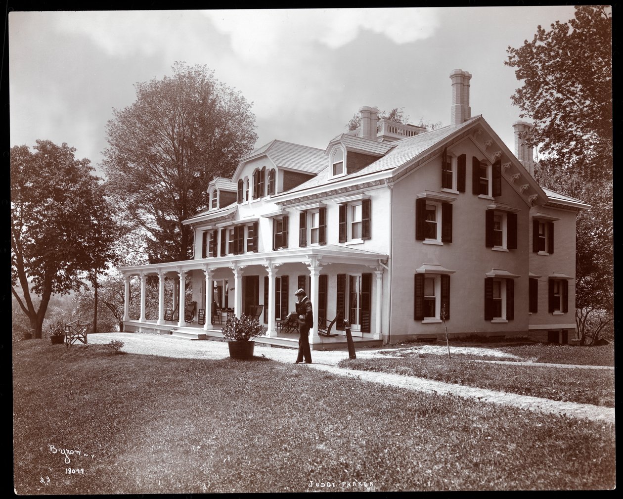 Residence of Alton Brooks Parker, Esopus Creek, New York, 1904 by Byron Company