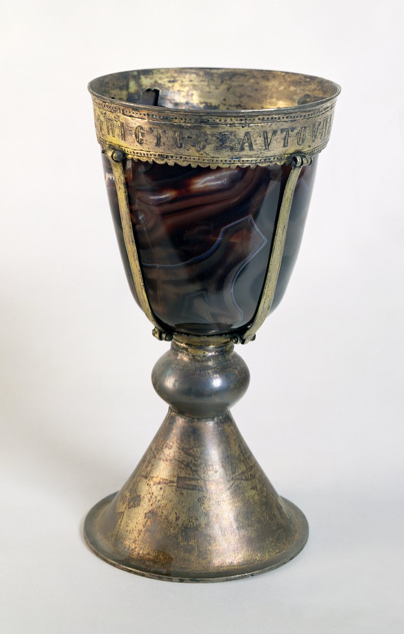 Chalice with Jewels and an Inscription on the Border by Byzantine