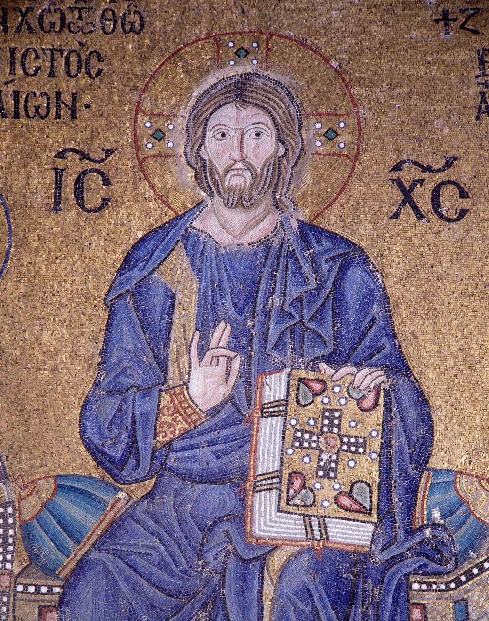 Christ Pantocrator in Hagia Sophia (mosaic) by Byzantine