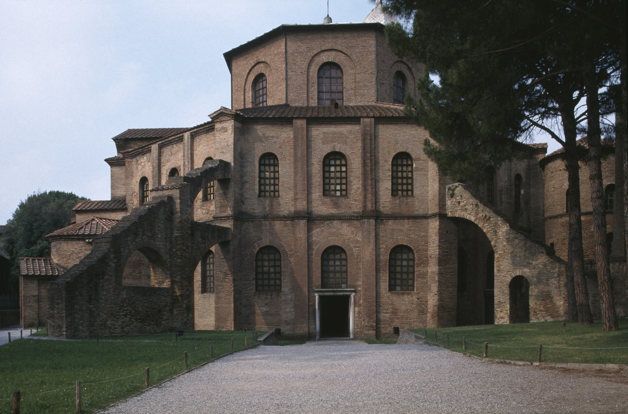 Exterior view of the basilica by Byzantine School