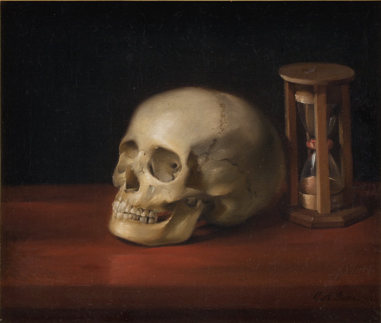 Skull and Hourglass by C.A. Jensen