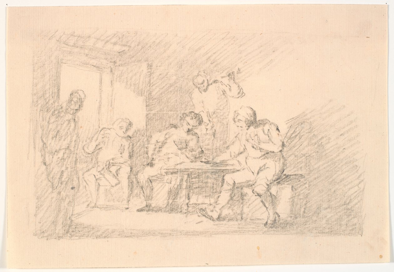 Interior with Players by C.A. Lorentzen