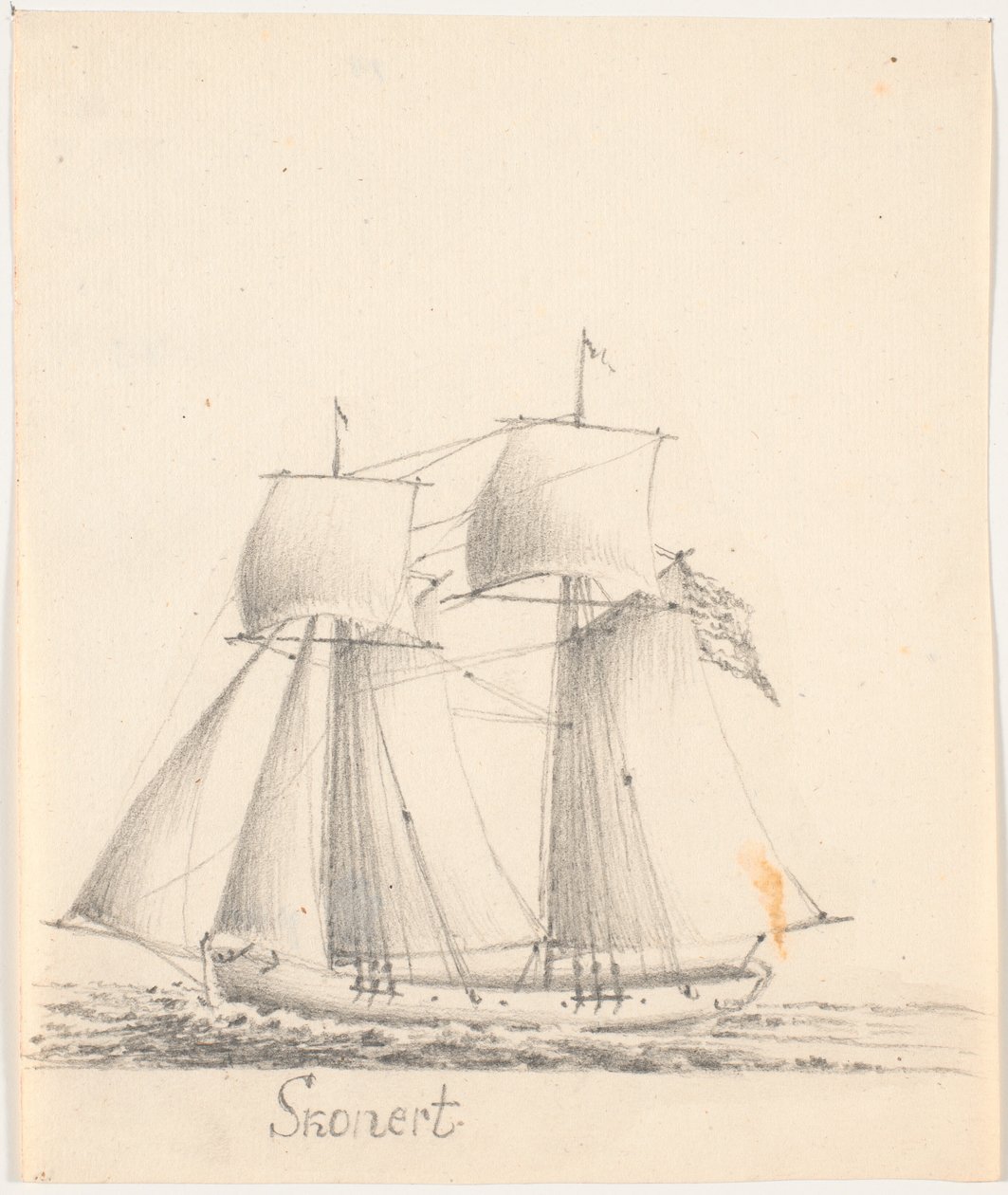 Schooner by C.A. Lorentzen