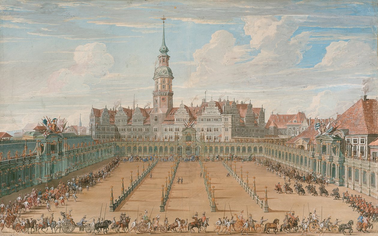 Parade of the Ladies Ring Races, Dresden by C.H. Fritzsche
