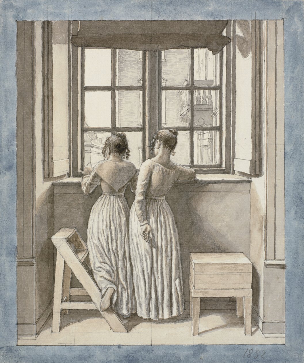 At a Window in the Artist