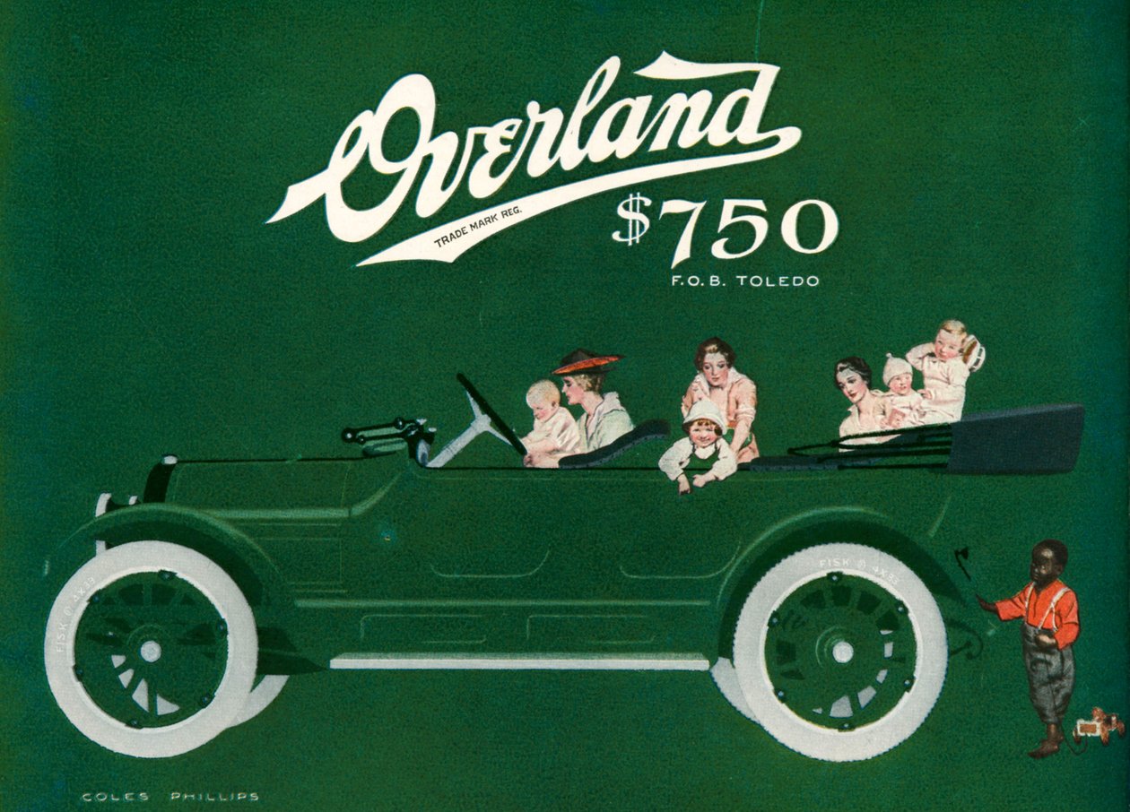 Willys-Overland Magazine Advert by C. Coles Phillips