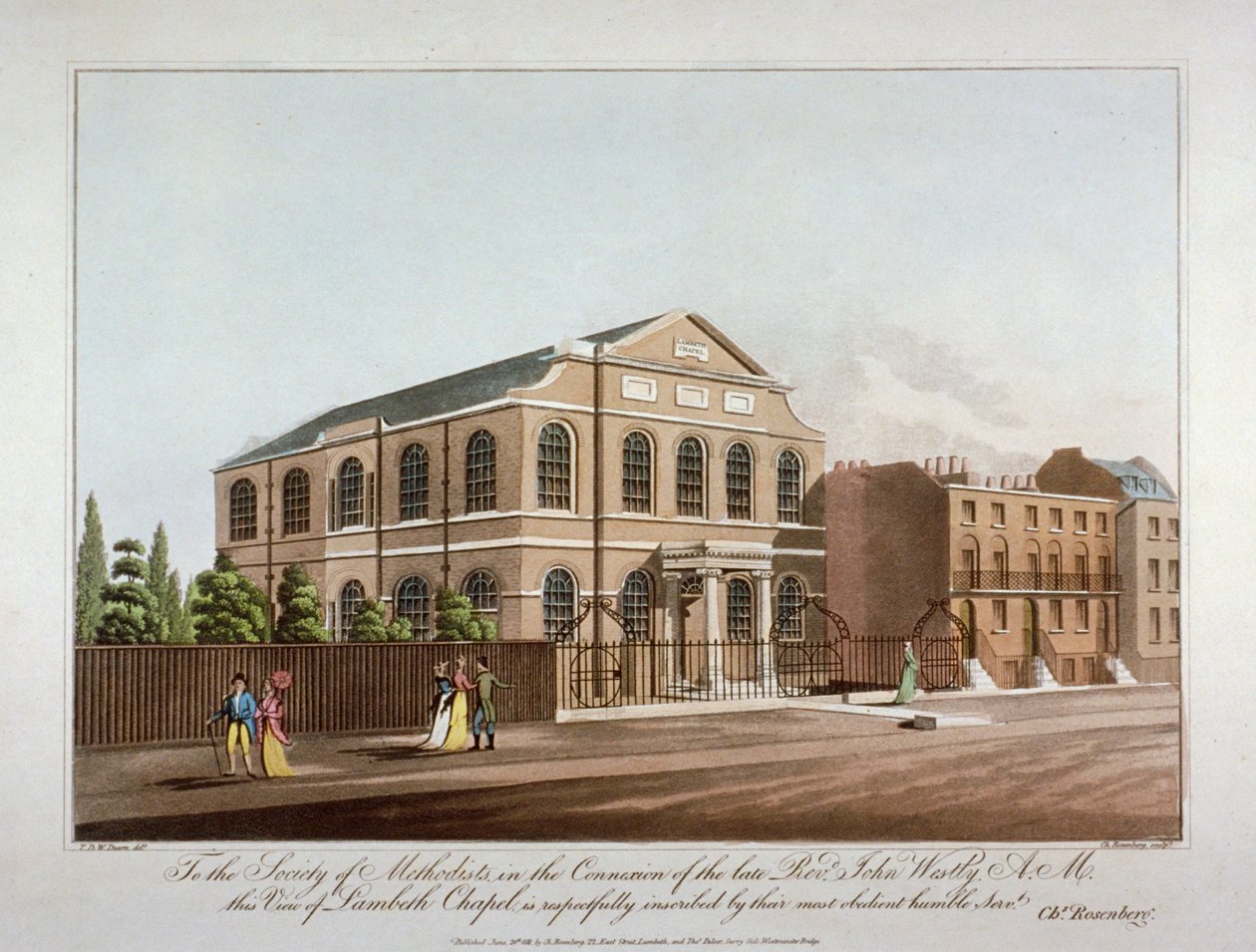 The Methodist Chapel in Lambeth, London by C Rosenberg