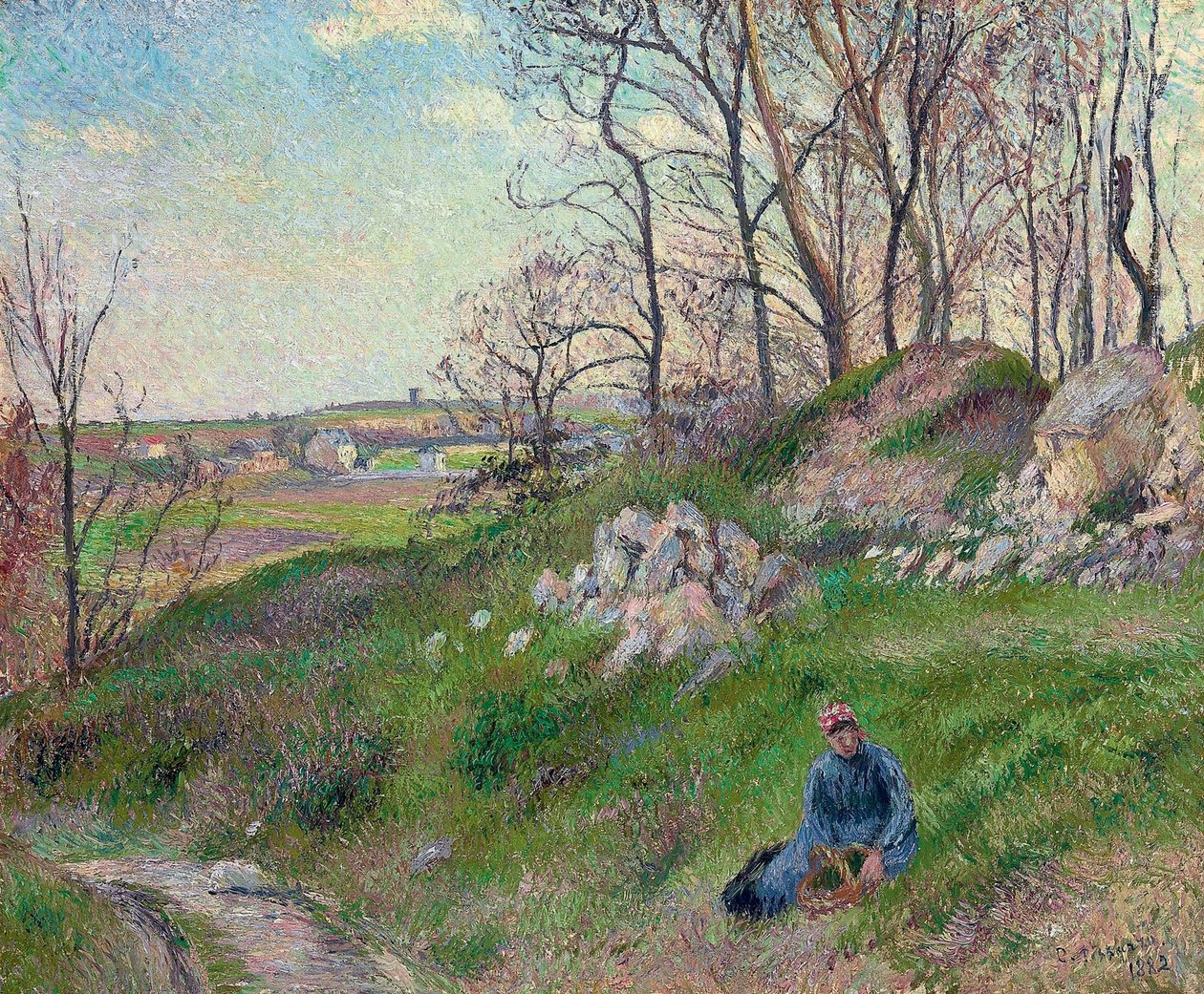 The Quarries of the Cabbage, Pontoise by Camille Jacob Pissarro