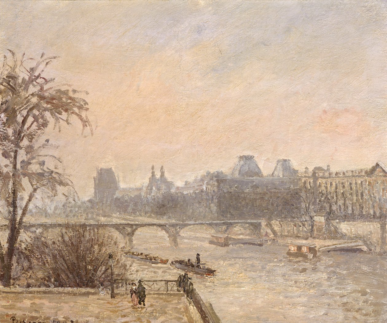 The Seine and the Louvre by Camille Jacob Pissarro