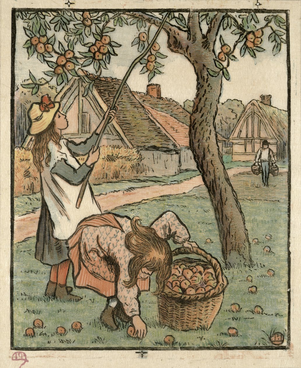 Gathering Apples, from 