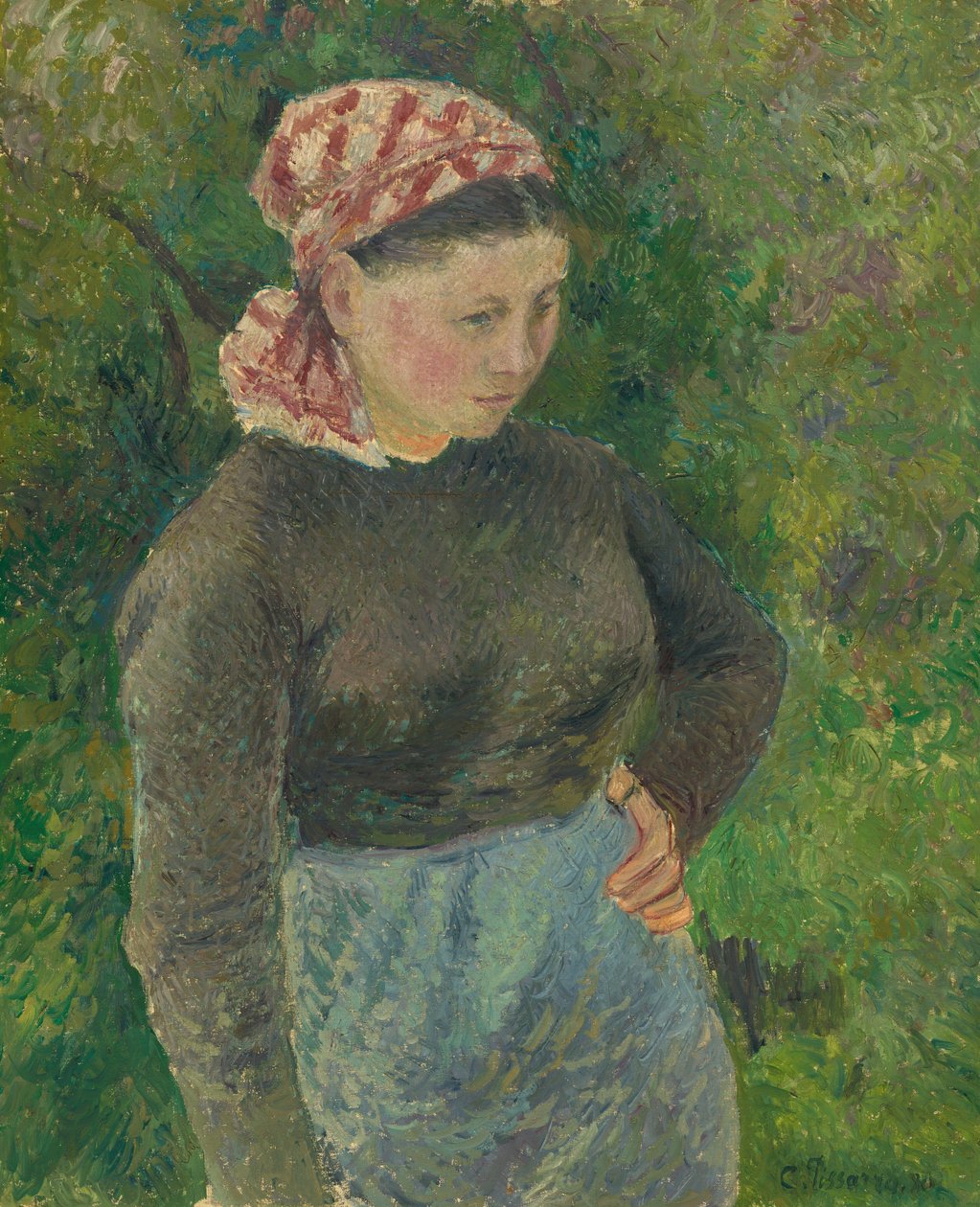 Peasant Woman by Camille Pissarro