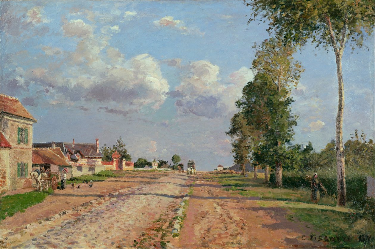 Route de Versailles, Rocquencourt by Camille Jacob Pissarro