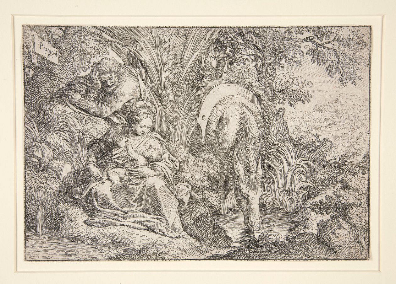 Rest on the Flight into Egypt by Camillo Procaccini