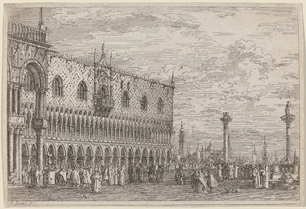 The Stone of the Proclamation. V. by Canaletto