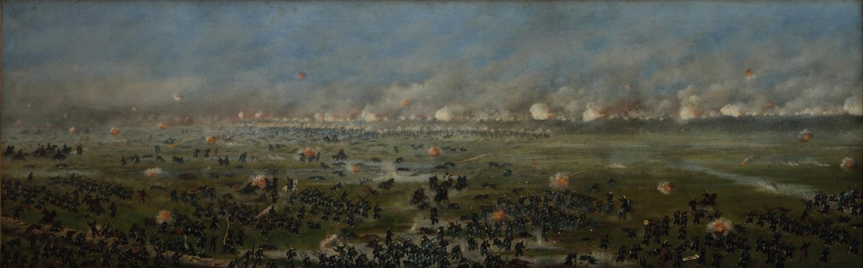 Assault on the Third Argentine Column at Curupayti by Candido Lopez