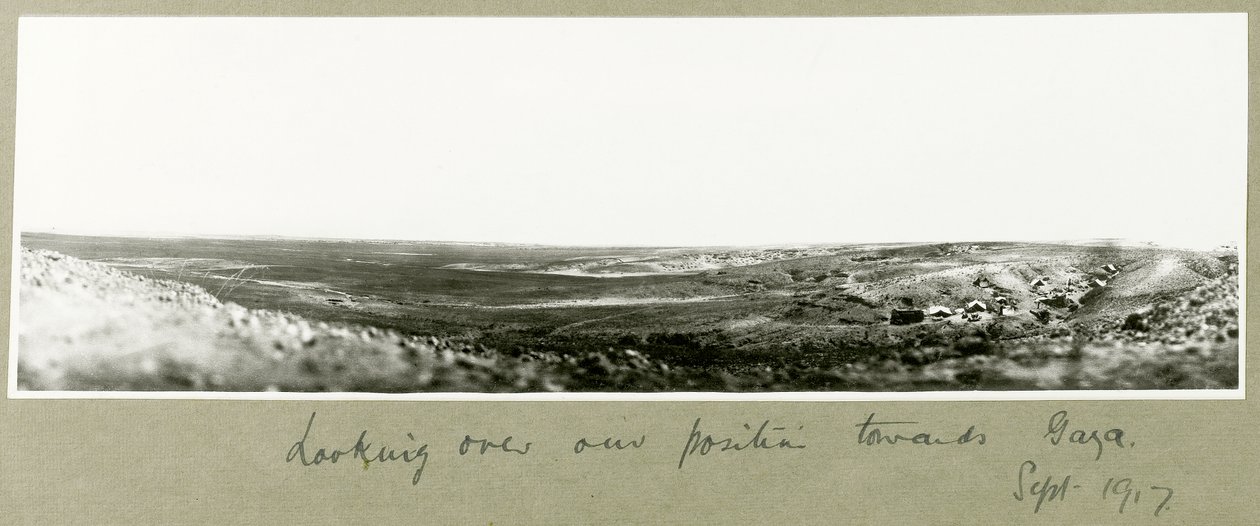 Looking over our position towards Gaza by Capt. Arthur Rhodes