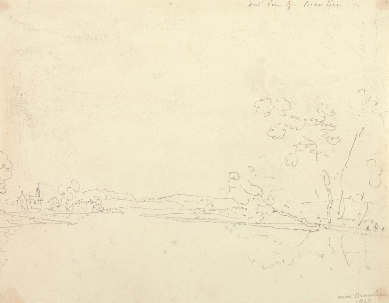 Distant View of Beaulieu, Hampshire by Capt. Thomas Hastings