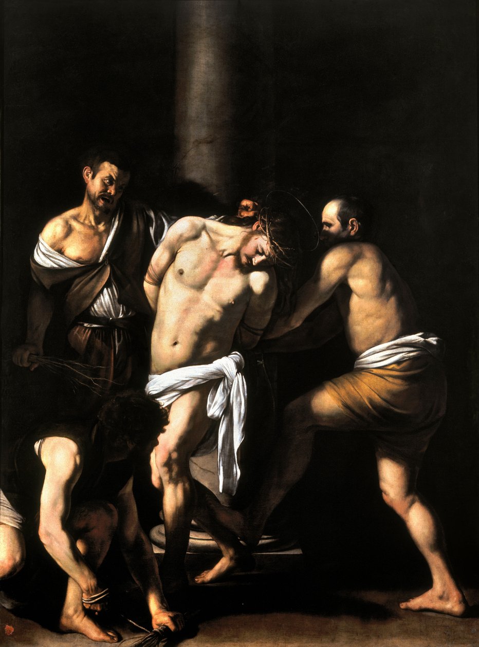 The Flagellation of Christ by Michelangelo Merisi da  Caravaggio