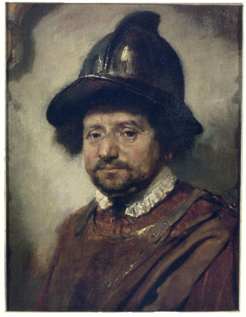Man with a Helmet by Carel Fabritius