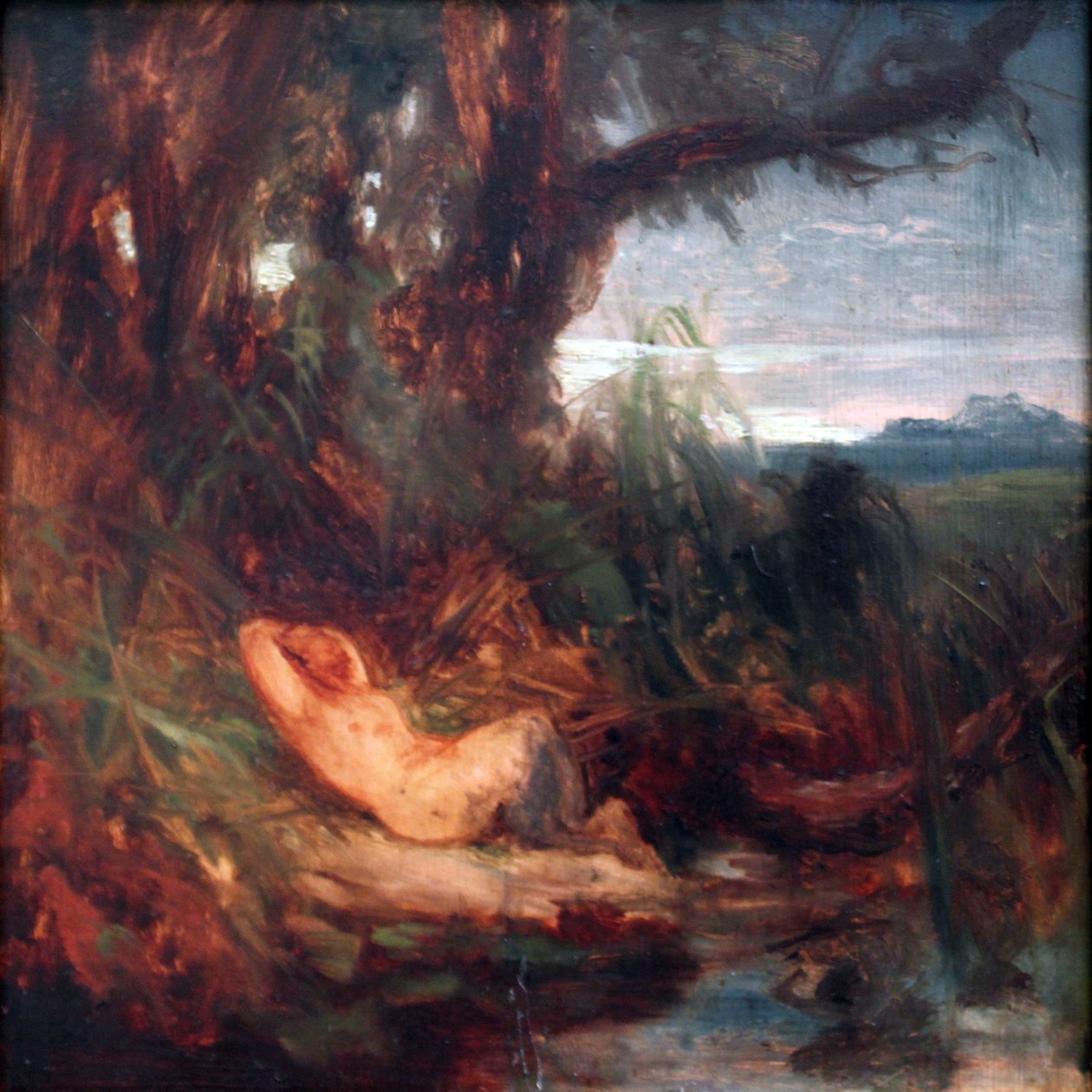 Sleeping Faun in the Reeds by Carl Blechen