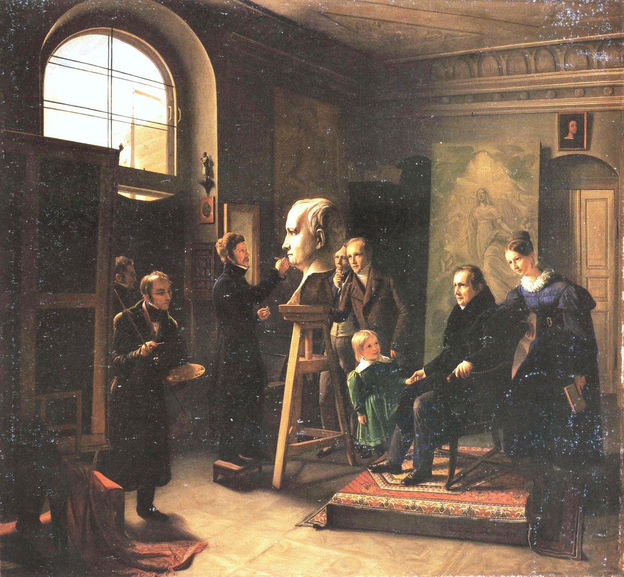 Ludwig Tieck Sitting to the Portrait Sculptor David d