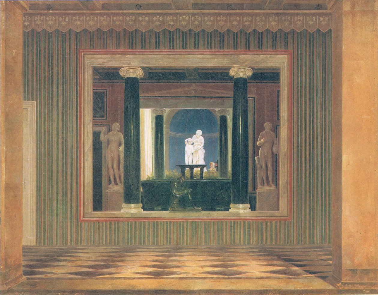 View in the Thermal Spring of the Castle Charlottenhof by Carl Daniel Freydanck