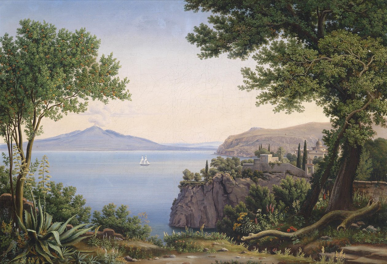View of Vesuvius by Carl Ludwig Rundt