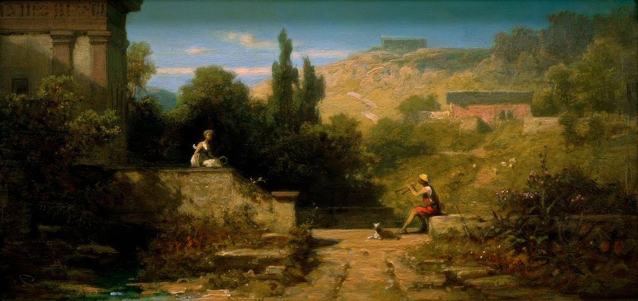 Shepherd Playing a Shawm by Carl Spitzweg