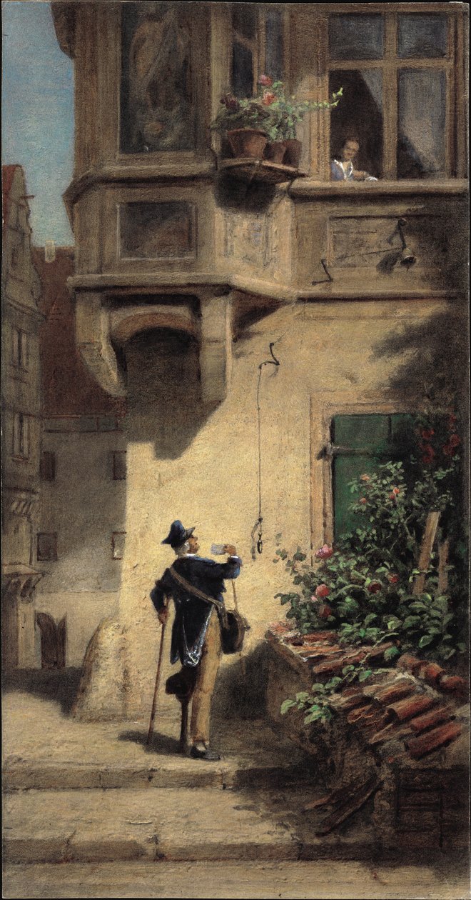 The Postman by Carl Spitzweg