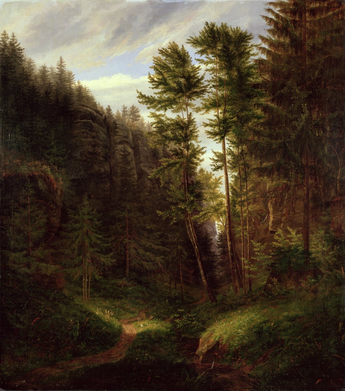 Clearing in the Uttenwald Region, 1820 by Carl Wilhelm Goetzloff
