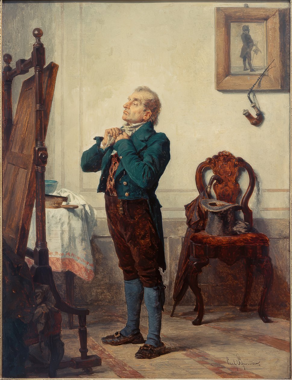 Man in Front of a Mirror by Carl Bernhard Schlösser