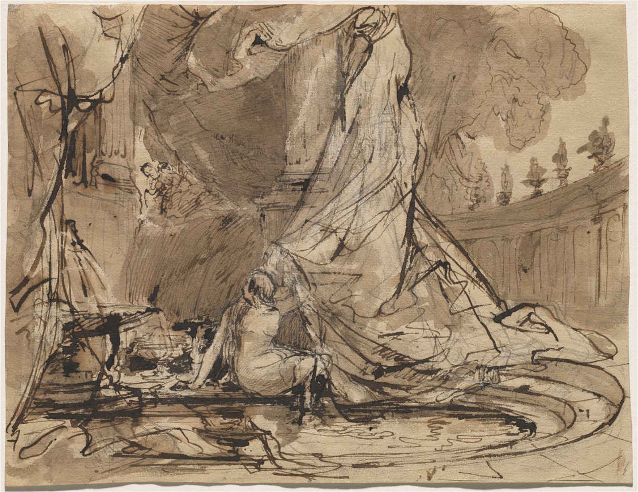 David and Bathsheba by Carl Blechen